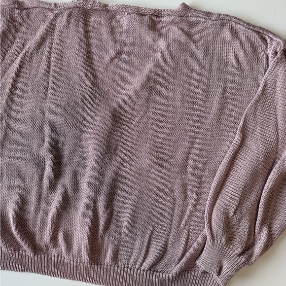 🌪️ Vintage Marled Earthy Knit Mock-Neck Top Grunge Chic 🌪️ - Picture 4 of 6